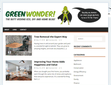 Tablet Screenshot of greenwonder.com